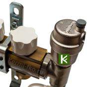 Коллектор для теплого пола с вентилями 4 выхода STOUT SMB 0468 000004